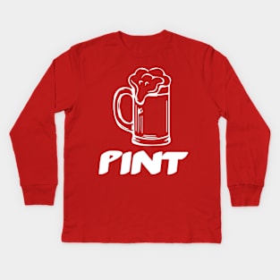 Pint of beer Kids Long Sleeve T-Shirt